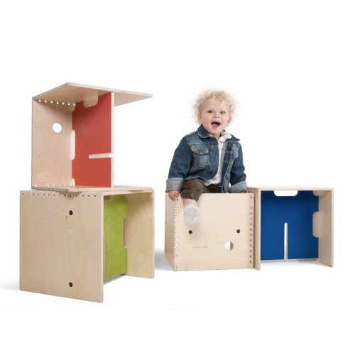 Max in the Box - Bureau enfant cube - Brut